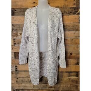 Dreamers women's knitted colored ribbon long open cardigan size S/M